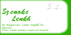 szemoke lenkh business card